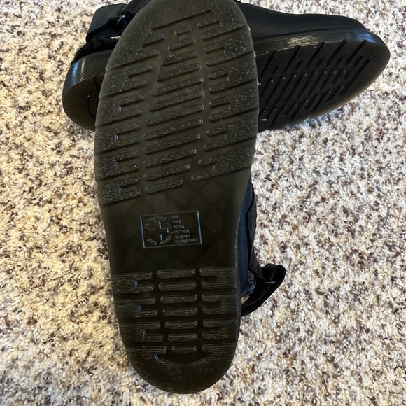 Dr. Martens JORGE II Mules Sz 7 Black Ambassador SlingBack Lined Leather Buckle - Picture 4 of 7